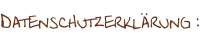 Datenschutzerklärung :
